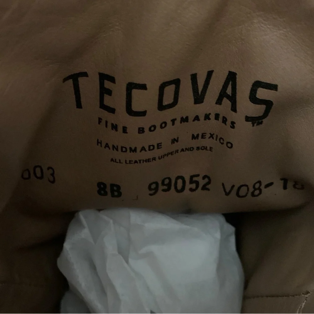 Tecovas The Harper Calf Skin Leather Boots- 8 EUC!! - Picture 9 of 12